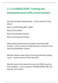 1&period;1-1&period;4&rpar; INDUCTION - Training and Assessment exam with correct answers