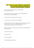 CISR - HEALTH & LIFE ESSENTIALS QUESTIONS WITH REVISED CORRECT ANSWERS A&plus; ALREADY GRADED NEWEST VERSION