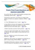 Xinnix Final Questions and Answers  Latest 2026