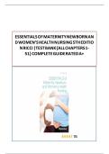 Complete Test Bank&colon; Essentials of Maternity&comma; Newborn and Women&rsquo;s Health Nursing &lpar;5th Edition&rpar;