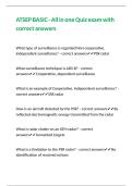 ATSEP BASIC - All in one Quiz exam with correct answers 