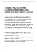 CON 2370 SAP BUNDLE SIMPLIFIED ACQUISITION PROCEDURES EXAM 2026 QUESTIONS WITH 100&percnt; CORRECT ANSWERS