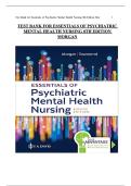 Complete Test Bank&colon; Essentials of Psychiatric Mental Health Nursing &lpar;8th Edition&rpar;