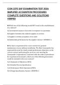 CON 2370 SAP EXAMINATION TEST 2026 SIMPLIFIED ACQUISITION PROCEDURES COMPLETE QUESTIONS AND SOLUTIONS VERIFIED