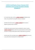 CMAA Certification Exam Newest 2026  Questions and Correct Answers Already  Graded A&plus; 
