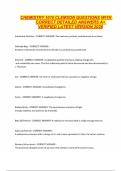 CHEMISTRY 1010 CLEMSON QUESTIONS WITH CORRECT DETAILED ANSWERS A&plus; VERIFIED LATEST VERSION 2026