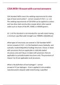 CSA W59-18 exam with correct answers 