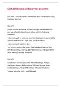 CSA W59 exam with correct answers 