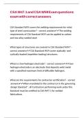 CSA W47&period;1 and CSA W59 Exam questions exam with correct answers 