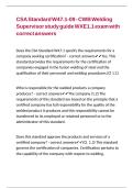 CSA Standard W47&period;1-09 - CWB Welding Supervisor study guide WXE1&period;1 exam with correct answers