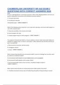CHAMBERLAIN UNIVERSITY NR 442 EXAM 2 QUESTIONS WITH CORRECT DETAILED ANSWERS A&plus; VERIFIED LATEST VERSION