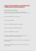 SOCRA CCRP QUESTIONS & ANSWERS WITH COMPLETE SOLUTIONS GRADED A&plus;