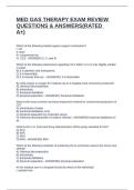 MED GAS THERAPY EXAM REVIEW QUESTIONS & ANSWERS&lpar;RATED A&plus;&rpar;