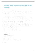 MCB4271 AMR Exam 2 Questions With Correct Answers