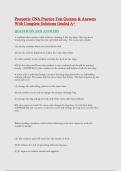 Prometric CNA Practice Test Quizzes & Answers With Complete Solutions Graded A&plus;