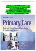 Primary Care&colon; The Art and Science of Advanced Practice Nursing &ndash; An Interprofessional Approach &lpar;6th Edition&rpar; &ndash; Dunphy&comma; Winland-Brown &ndash; Complete Test Bank