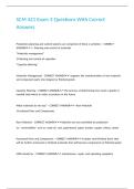 SCM 421 Exam 3 Questions With Correct Answers