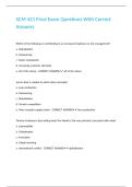 SCM 421 Final Exam Questions With Correct Answers