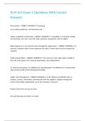 SCM 421 Exam 1 Questions With Correct Answers&period;