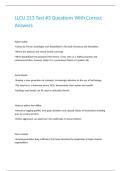 LLCU 213 Test -3 Questions With Correct Answers&period;
