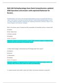NUR 240 Pathophysiology Exam Bank Comprehensive updated 2026 Questions and answers with explained Rationale for Success &period;