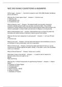 NSC 252 EXAM 2 QUESTIONS & ANSWERS