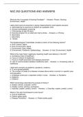 NSC 252 QUESTIONS AND ANSWERS