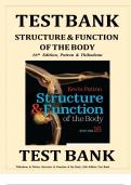 Latest Update 2026 &vert; Structure & Function of the Body 16th Ed&period; Test Bank &vert; Graded A&plus; &vert; Patton & Thibodeau &vert; Exam Prep