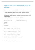 MCLETC Final Exam Questions With Correct Answers&period;