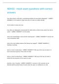 NDHCE - mock exam questions with correct answers