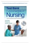 Latest Update 2026 &vert; Fundamentals of Nursing&colon; The Art & Science of Person-Centered Care Test Bank &lpar;10th Edition&comma; North American&rpar; &vert; Exam Prep &vert; Graded A&plus; &vert; Taylor & Lynn