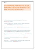 STRAIGHTERLINE MICROBIOLOGY BIO250  FINAL PROCTORED EXAM REVIEW &ndash; DONE  APRIL 2025 &lpar;QUESTIONS 1 &ndash; 60&rpar;