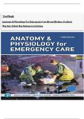 Test Bank for Emergency Care & Prehospital Nursing by Bledsoe &lpar;2020&rpar; &vert; All Chapters &vert; Verified Answers