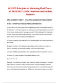 BUS203 Principles of Marketing Actual Final Exam - V3 2026&sol;2027 &vert; Strayer University &vert; Verified Questions & Answers