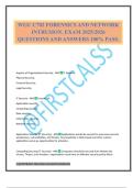 WGU C702 FORENSICS AND NETWORK INTRUSION&period; EXAM 2025&sol;2026 QUESTIONS AND ANSWERS 100&percnt; PASS&period;