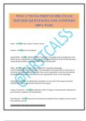 WGU C720 OA PREP GUIDE EXAM 2025&sol;2026 QUESTIONS AND ANSWERS 100&percnt; PASS&period;