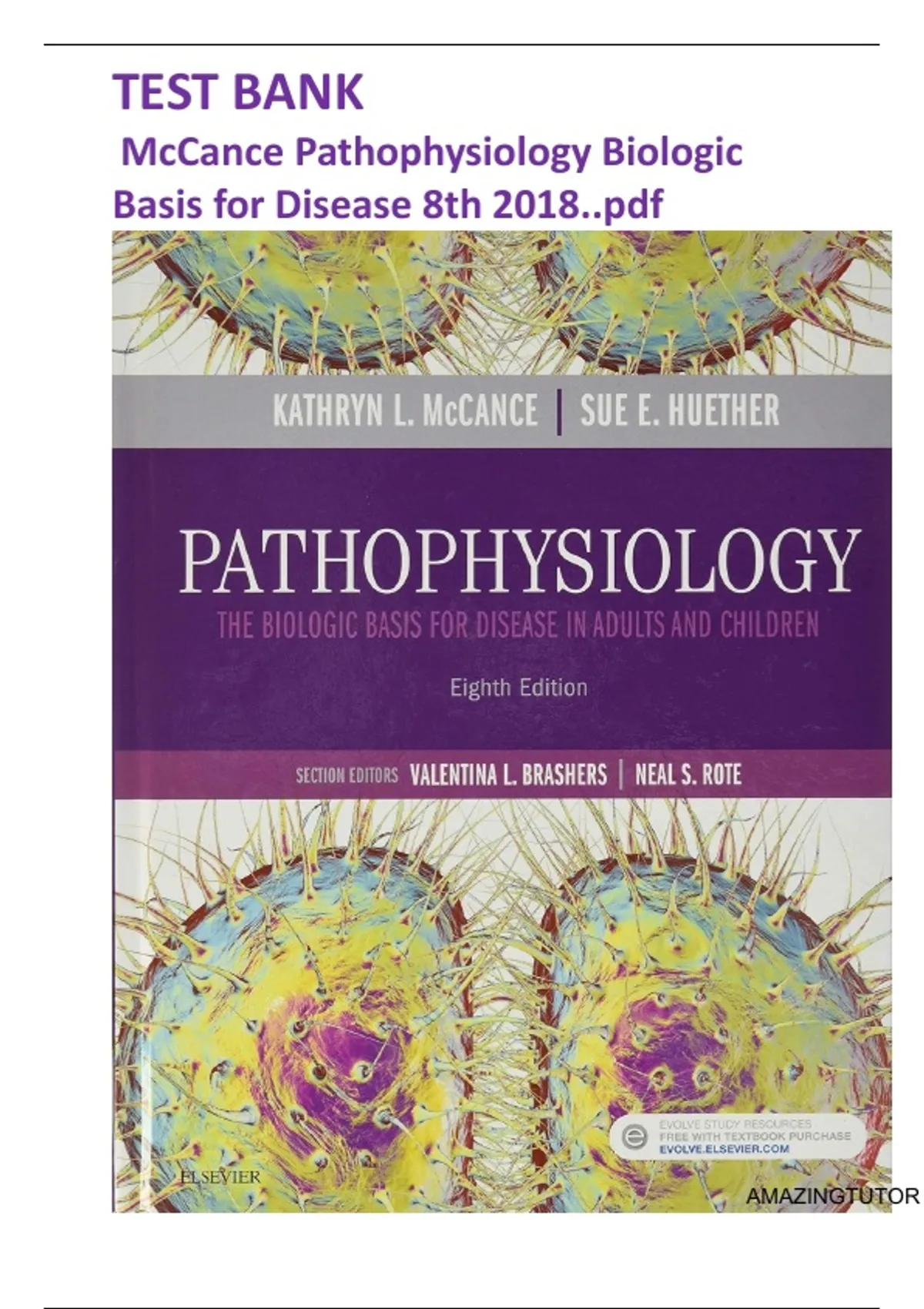 Test Bank for Pathophysiology: The Biologic Basis for Disease in Adults ...