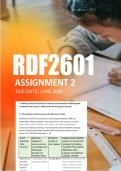 RDF2601 Assignment 2 Semester 1 2026 - Due June 2026