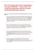 RN ATI Capstone Proctored Comprehensive Assessment 2026&sol;2027 &ndash; Form A & B &vert; 170&plus; Actual Exam Questions with NGN Format and Detailed Rationales &vert; Rated A