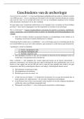 Samenvatting -  Inleiding tot de Archeologie 2025-26