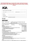AQA GCSE HISTORY Paper 1 Section B&sol;C&colon; Conflict and tension between  East and West&comma; 1945&ndash;1972 MAY 2025 Combined Question Paper and Mark  Scheme