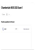 Chamberlain BIOS 252 Exam 1 Comprehensive Study Guide Practice Questions Detailed Review and Exam Preparation 2026&sol;2027