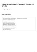 CompTIA CertMaster CE Security Plus Domain 5&period;0 SY0 701 Latest 2026 2027 Exam with Real Questions and Detailed Answers