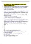 PRE-SOLO ACTUAL 2026 CORE EXAM TEST QUESTIONS AND ANSWERS RATED A&plus;