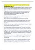 PRE-SOLO ACTUAL 2026 TEST PAPER QUESTIONS AND ANSWERS RATED A&plus;