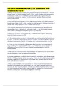 PRE-SOLO COMPREHENSIVE EXAM QUESTIONS AND ANSWERS RATED A&plus;