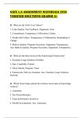 SAFE 5&period;0 ASSESSMENT MATERIALS 2026 VERIFIED SOLUTIONS GRADED A&plus;
