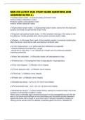 MSN 610 LATEST 2026 STUDY GUIDE QUESTIONS AND ANSWERS RATED A&plus;