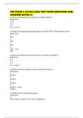 TBS PHASE 3 ACTUAL 2026 TEST PAPER QUESTIONS AND ANSWERS RATED A&plus;