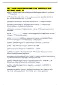 TBS PHASE II COMPREHENSIVE EXAM QUESTIONS AND ANSWERS RATED A&plus;